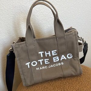 Marc Jacobs Green Tote with White Lettering Small